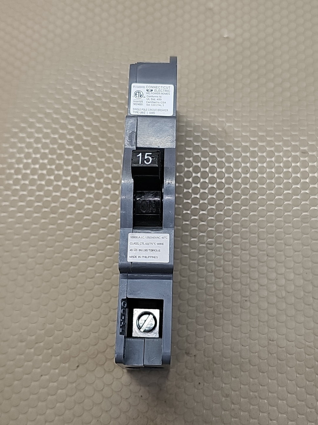 ⚡️NEW Connecticut Electric UBIZ 15 Amp 3/4" 1-Pole Type Q Zinsco Breaker UBIZ-15