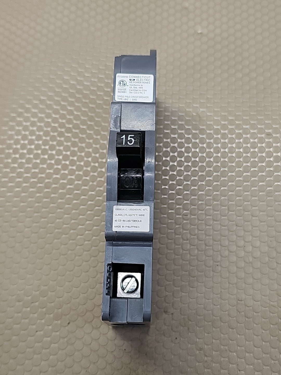 ⚡️NEW Connecticut Electric UBIZ 15 Amp 3/4" 1-Pole Type Q Zinsco Breaker UBIZ-15