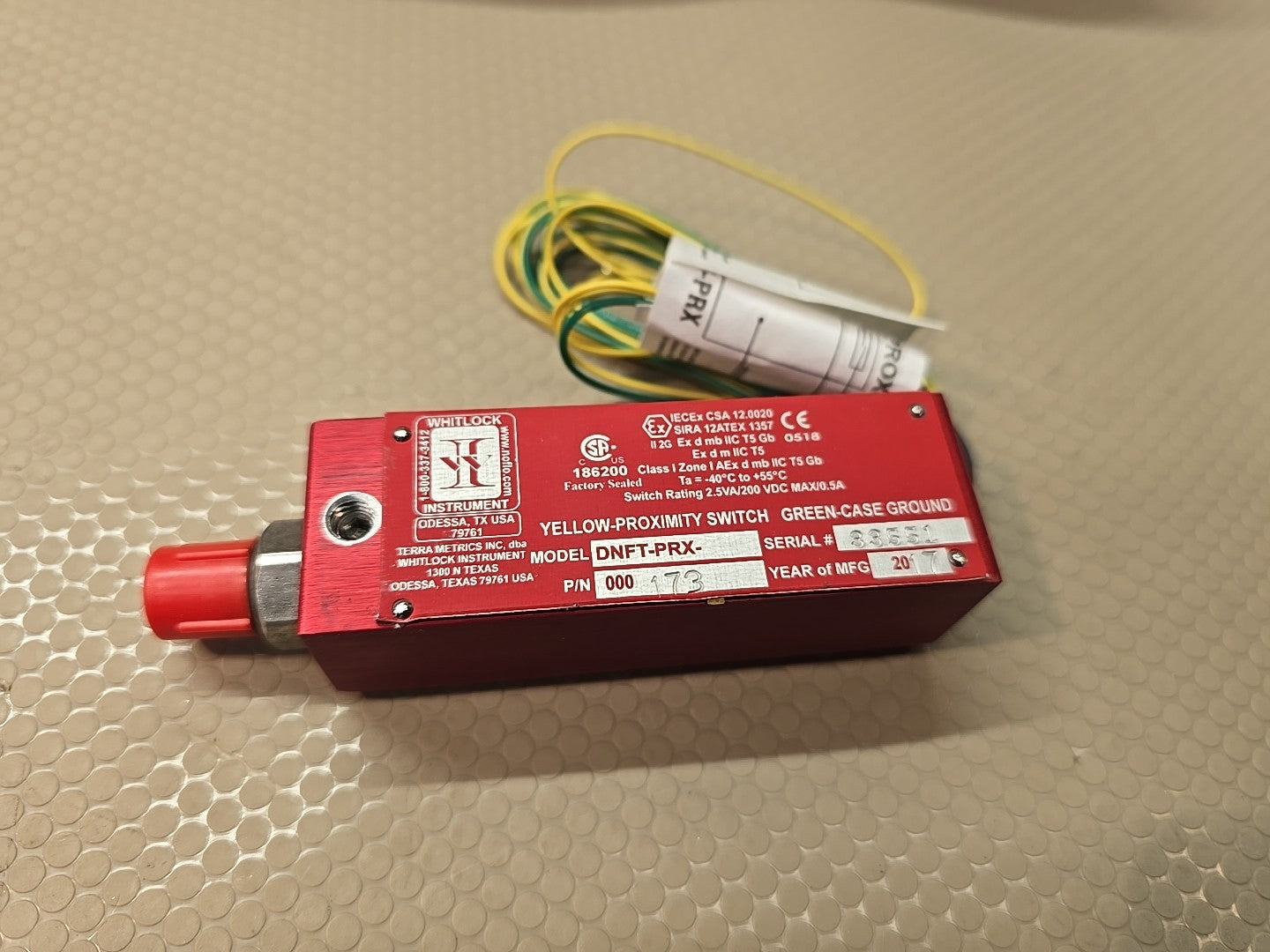Whitlock Instrument DNFT-PRX-TO | 000172 Proximity Switch