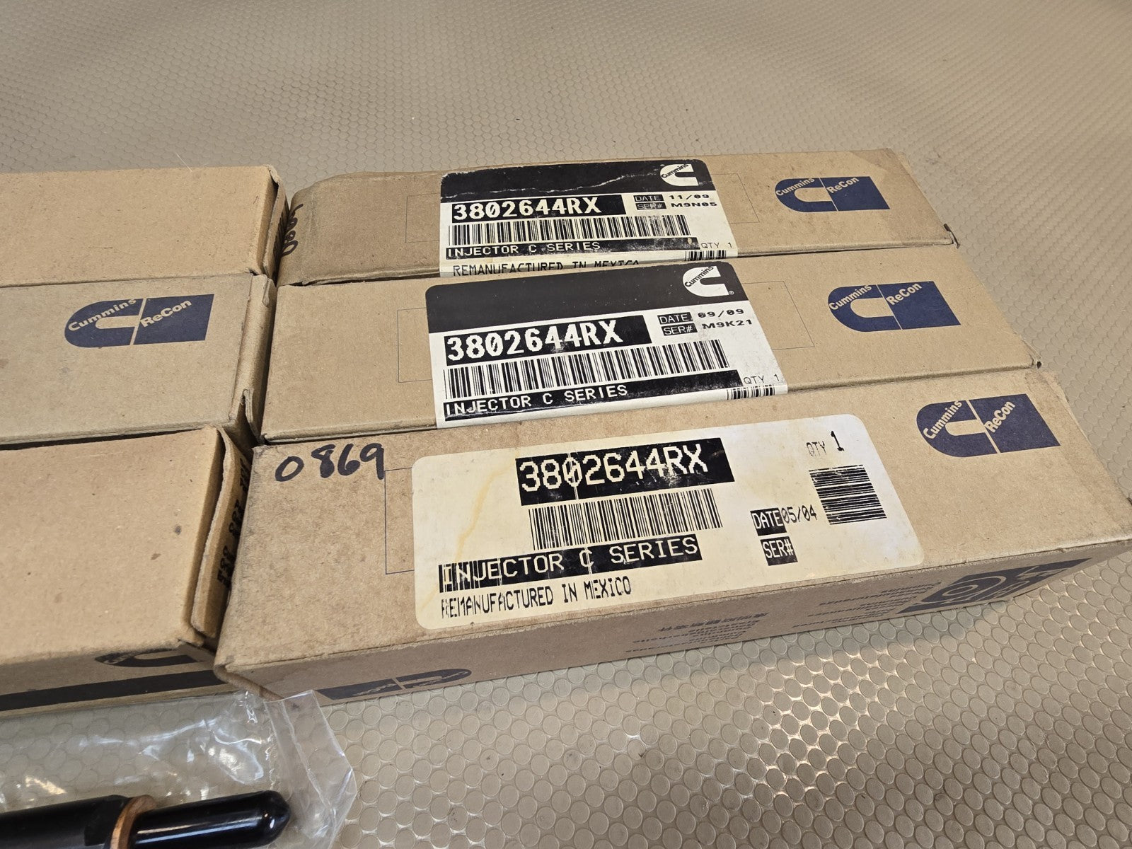 6x Genuine CUMMINS #3802644rx C SERIES INJECTOR SET NEVER INSTALLED. l