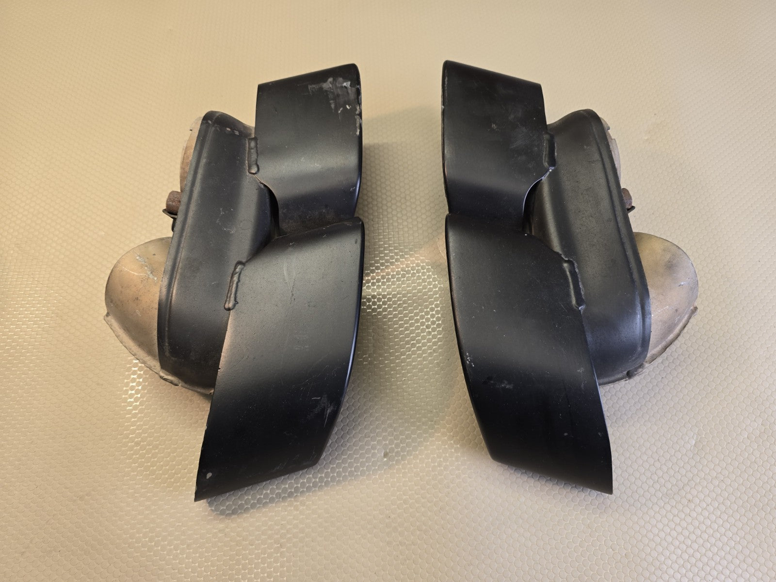 Porsche 911 Turbo S 991 Left/Right Exhaust Tip 991.111.762.61/761.62 Black OEM