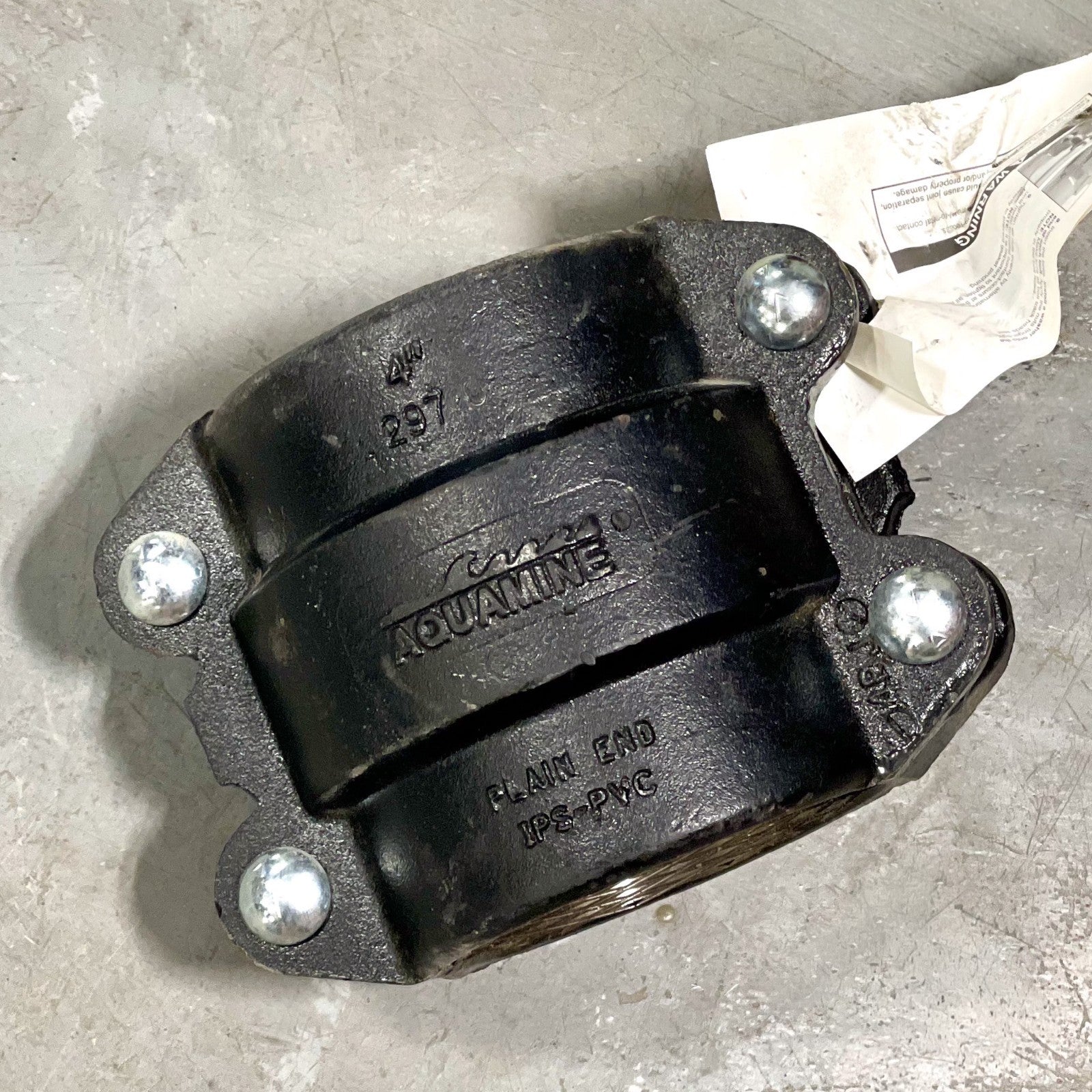 Victaulic Aquamine 4" Series 2970 Plain End PVC Pipe Coupling
