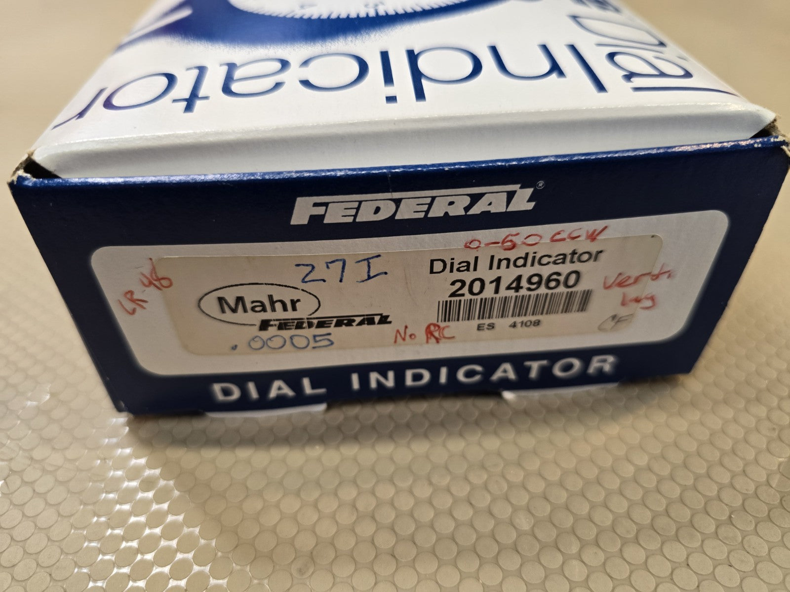 MAHR FEDERAL DIAL INDICATOR 271 .0005"