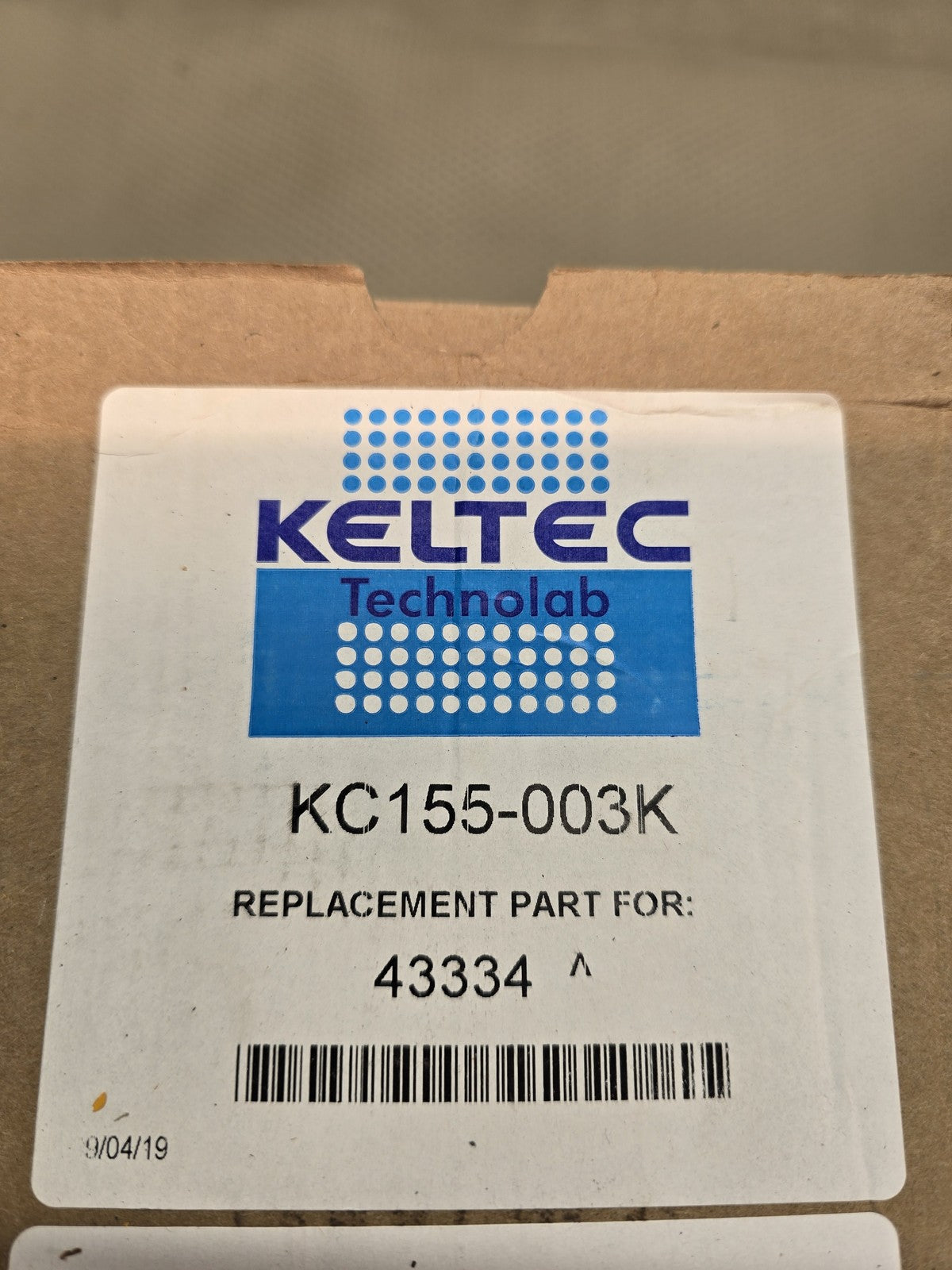 Keltec Technolab KC155-003K Air Filter Element Replaces 43334 New