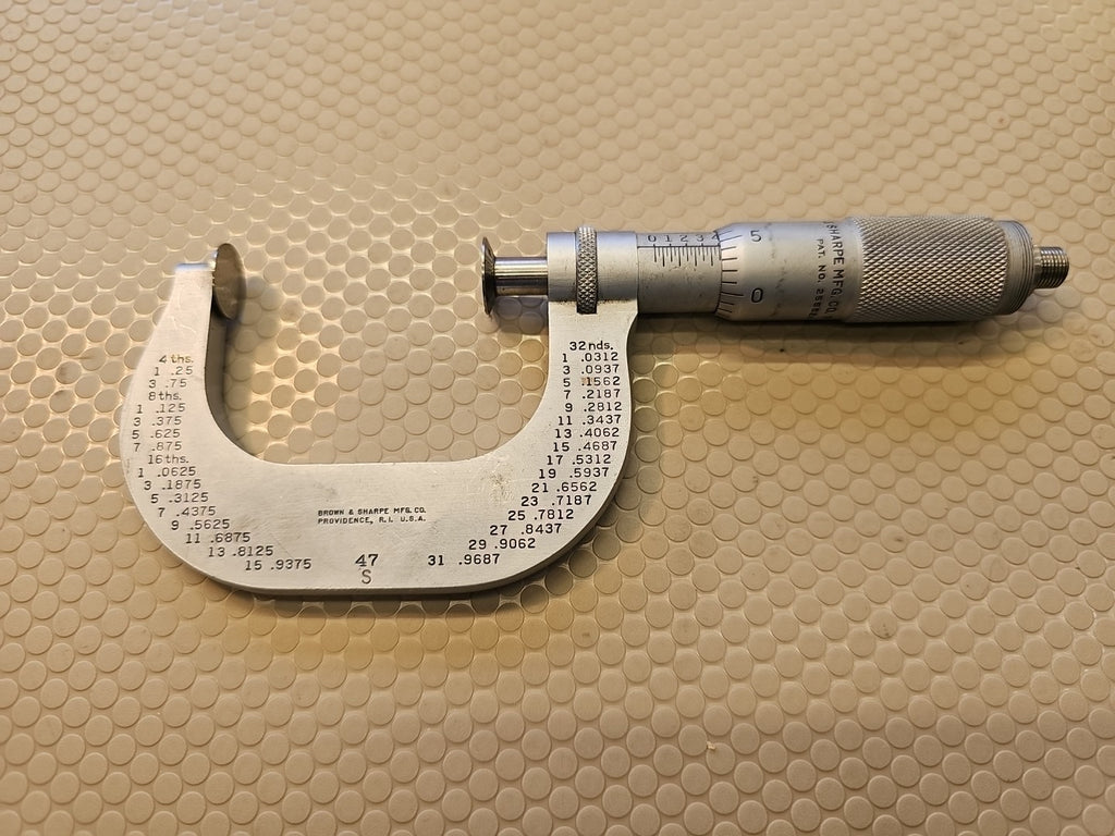 Vintage BROWN & SHARPE Micrometer No. 47 S USA