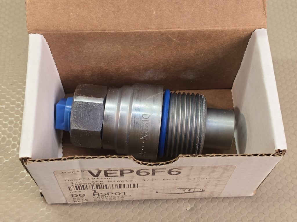 Dixon VEP6F6 VEP-Series Hydraulic Quick Disconnect Coupling Plug 3/4" FNPTF Stee