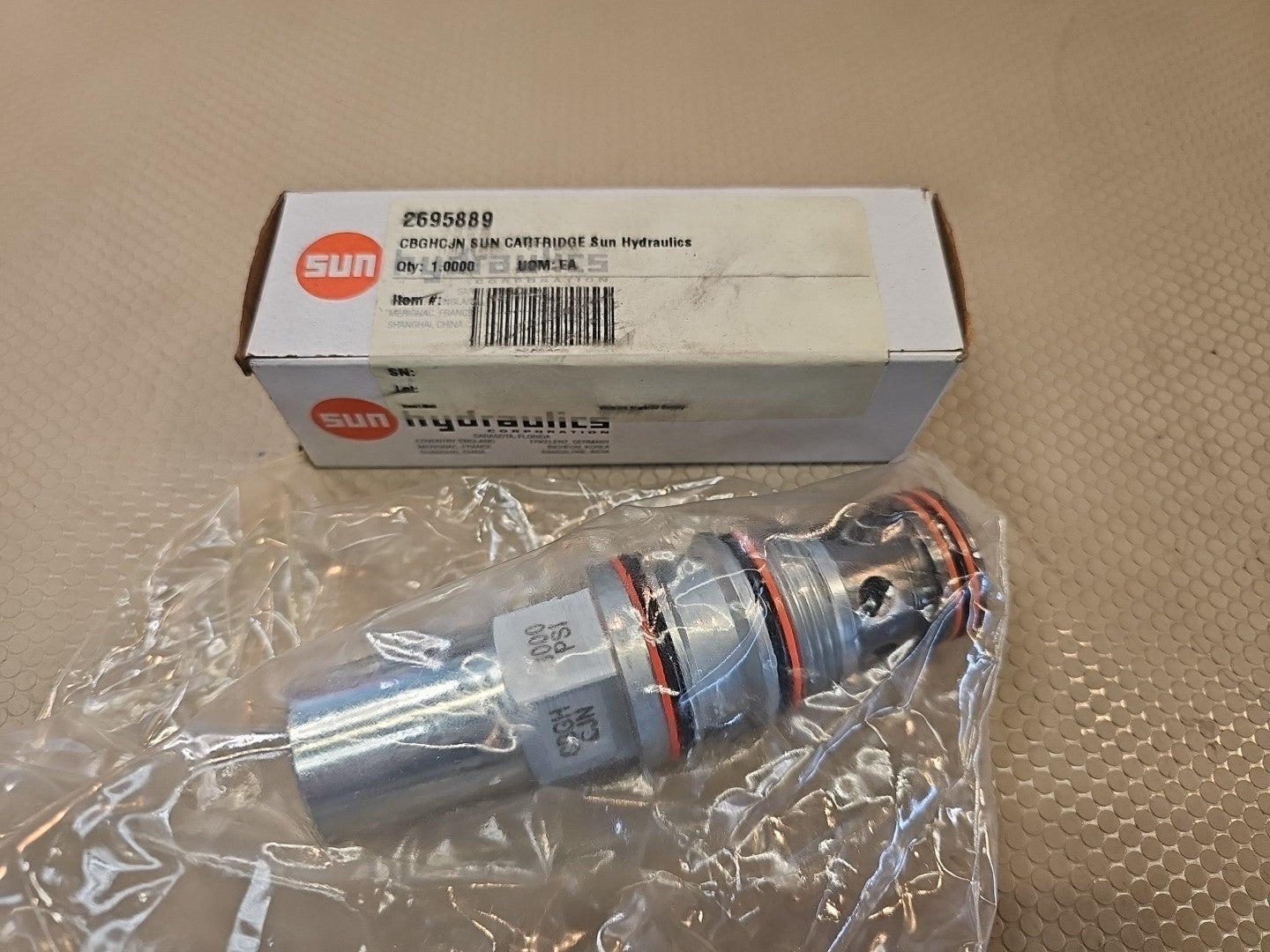 NEW SUN HYDRAULICS    CBGH-CJN 3000 PSI Valve Torque 150-160 LBF Ft 203-217 NM