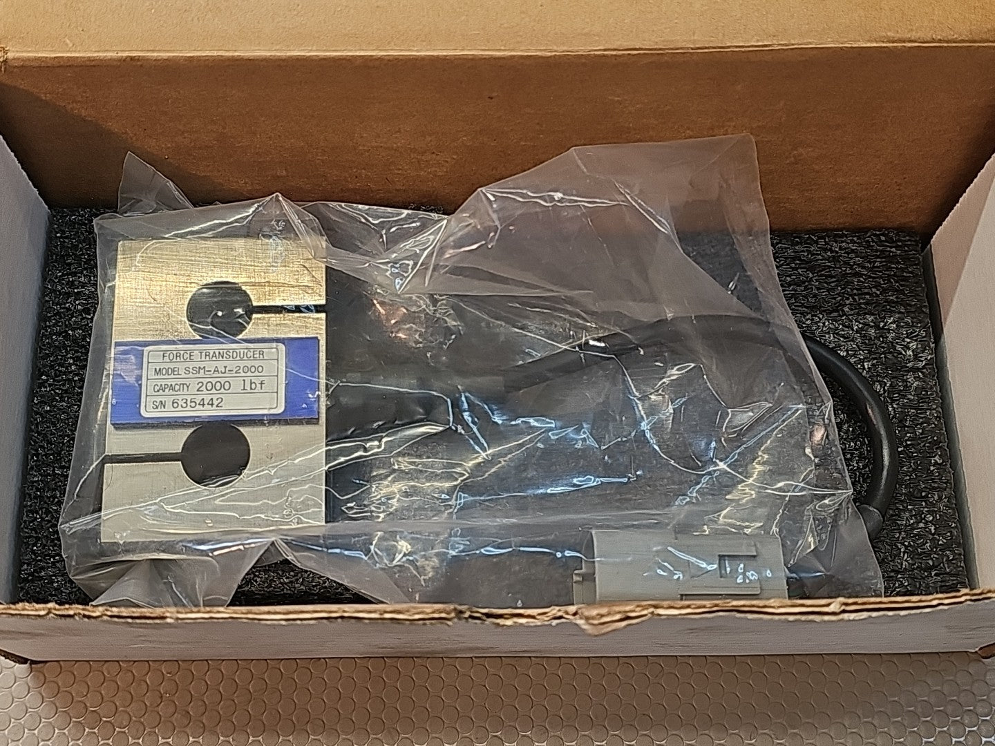 Interface SSM-AJ-2000 Force Transducer | 2000 lbf Capacity | Sealed S-Type Load 