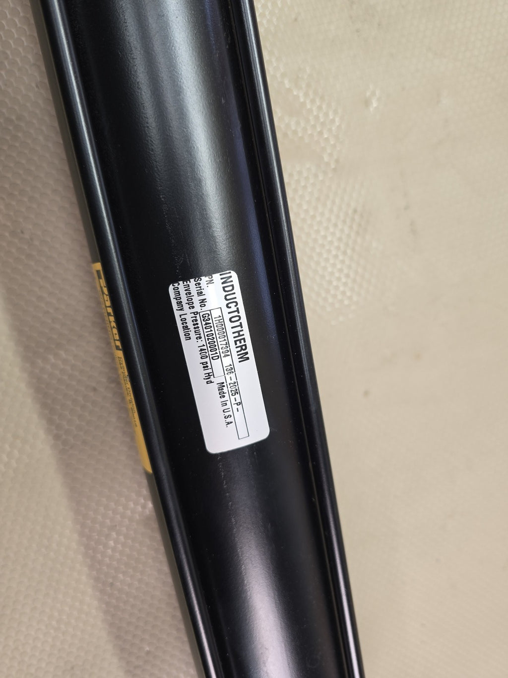 Parker Hydraulic Cylinder 1H000017394 DE-1125-P- Inductotherm 1100 PSI Used