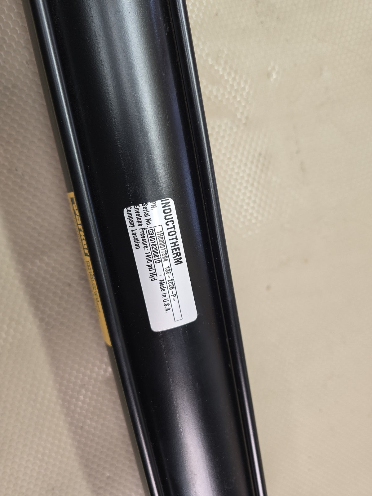 Parker Hydraulic Cylinder 1H000017394 DE-1125-P- Inductotherm 1100 PSI Used