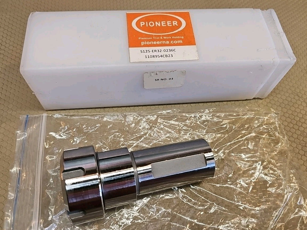 NEW! Pioneer 1-1/4" Shank ER 32 x 2.36" CNC Lathe Coolant Collet Chuck Extension