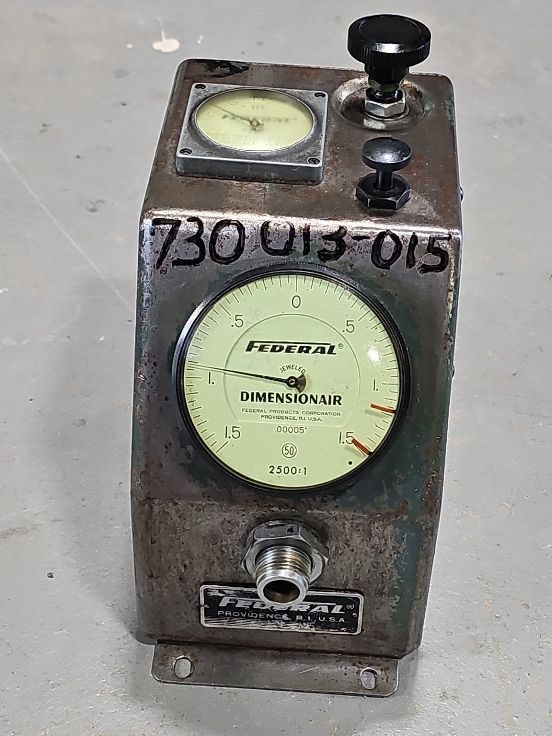 Federal D-2500 Dimensionair Air Gage .00005" 2500:1 Dial Type 