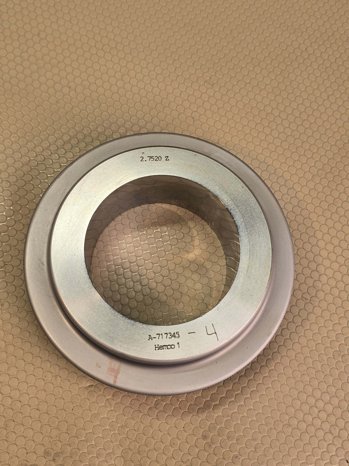 Hemco Bore Ring Master Setting Ring Gauge 2.7520 Z Plain Bore Gage