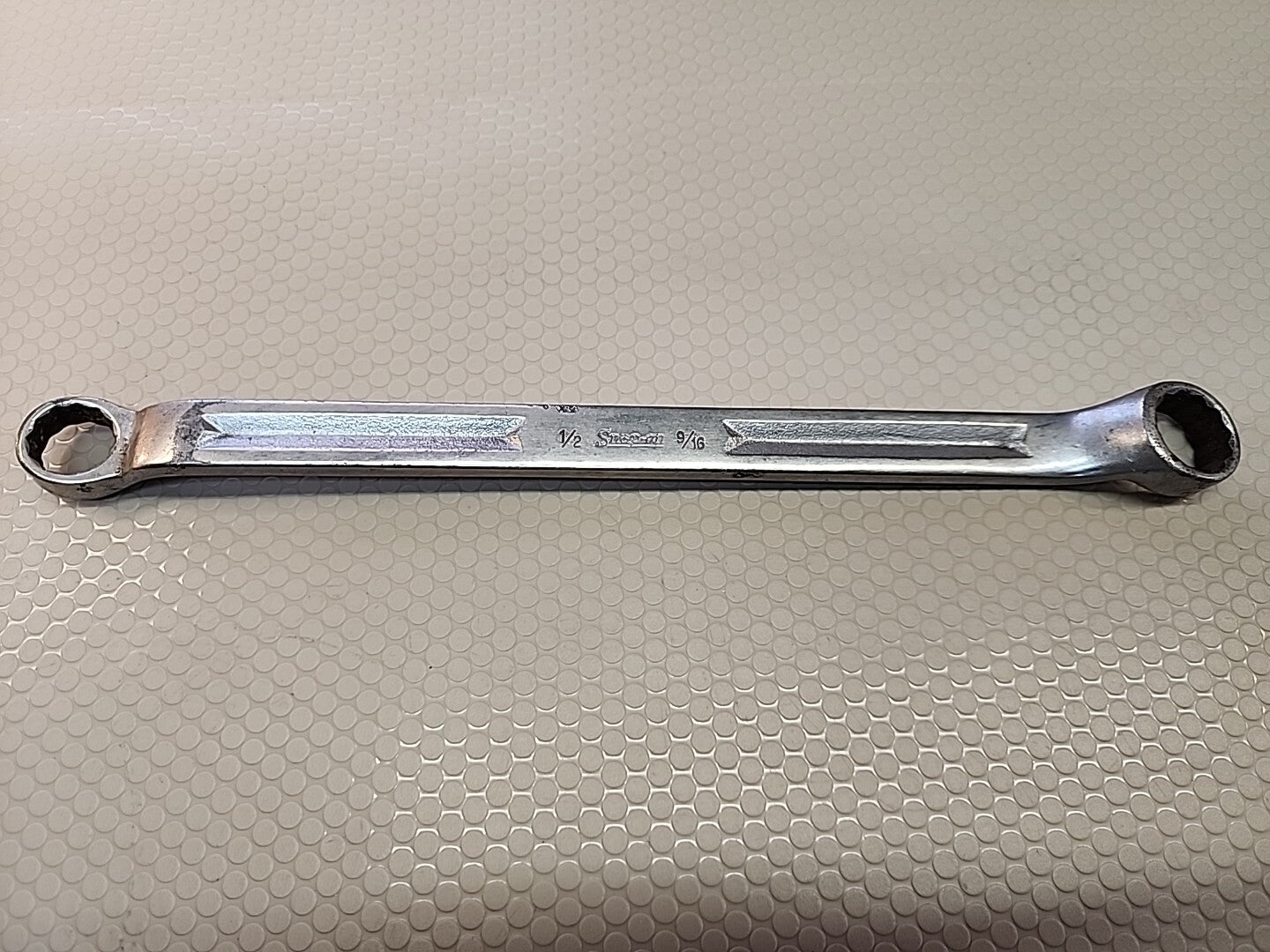 Snap-On Tools 1/2” & 9/16” SAE Offset 6pt Box Wrench XV-1618-S Made USA