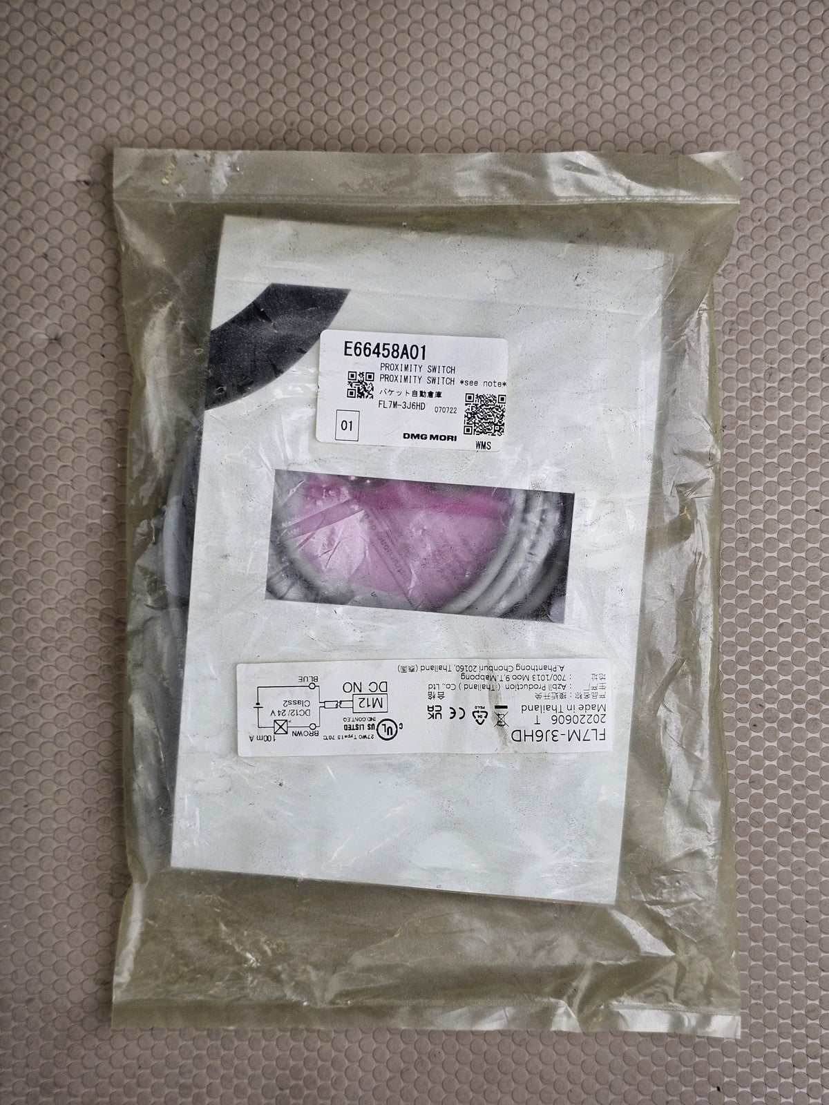 Azbil FL7M-3J6HD Proximity Switch Sensor E66458A01 for DMG Mori, DC NO M12
