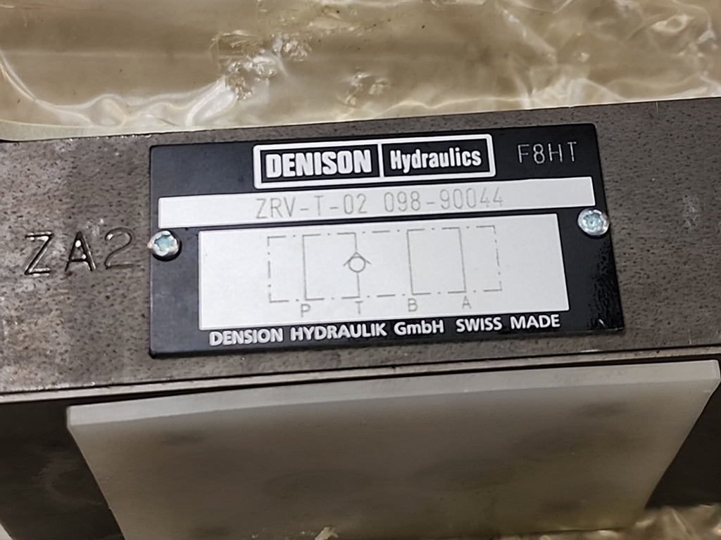 Denison Hydraulics Hydraulic Flow Control Valve ZRV-T-02 098-900440 Check Valve