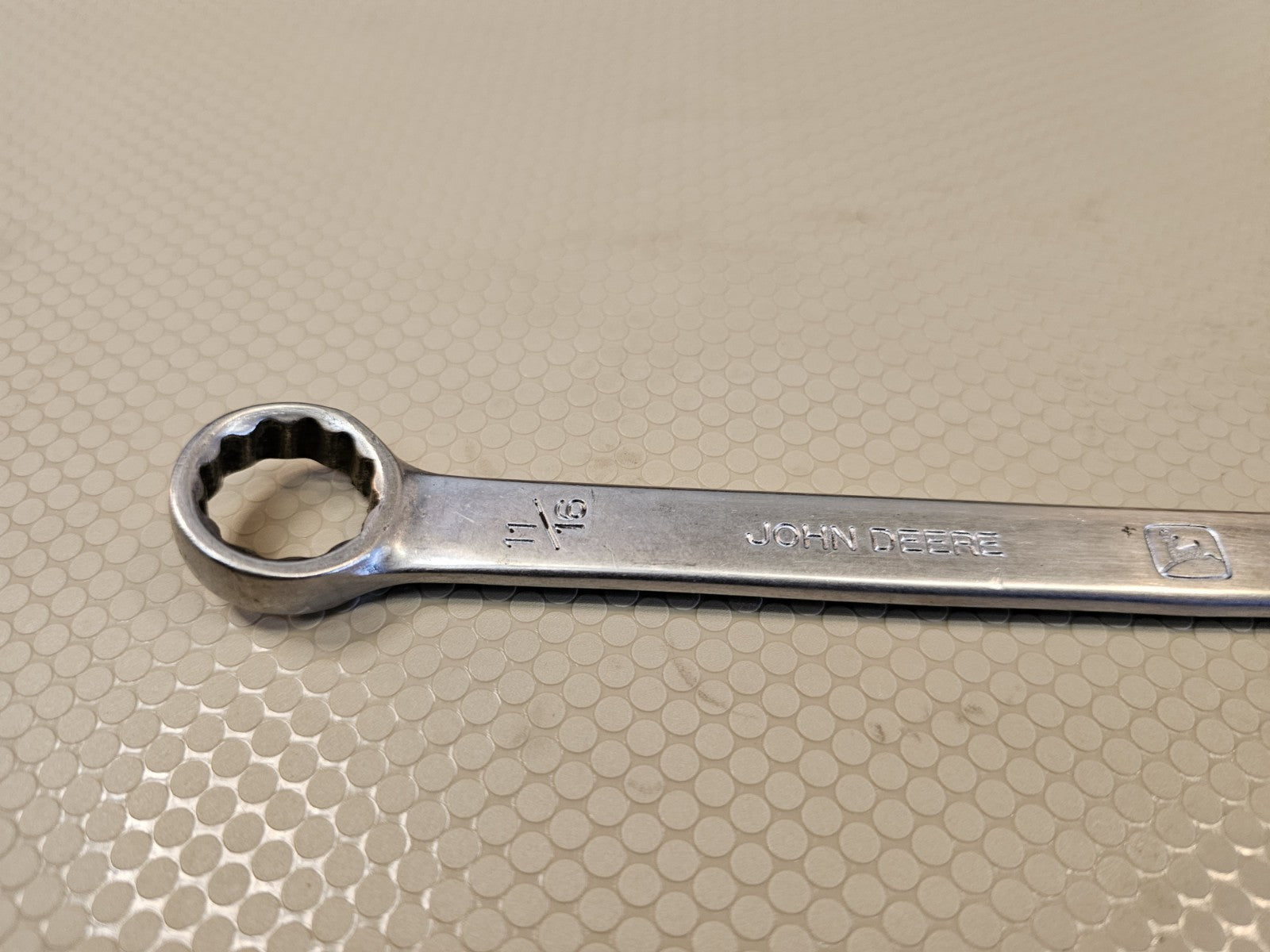 John Deere USA TY3333 SAE pc Full Polish Combination Wrench Size 11/16 Only
