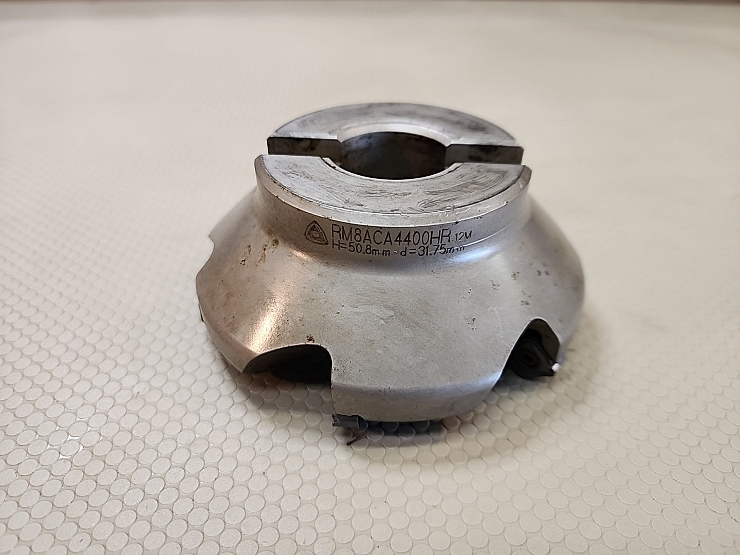 KORLOY 1-06-021248 RM8ACA4400HR 4" 45 DEGREE INDEXABLE FACE MILL FOR SNMX R-HND