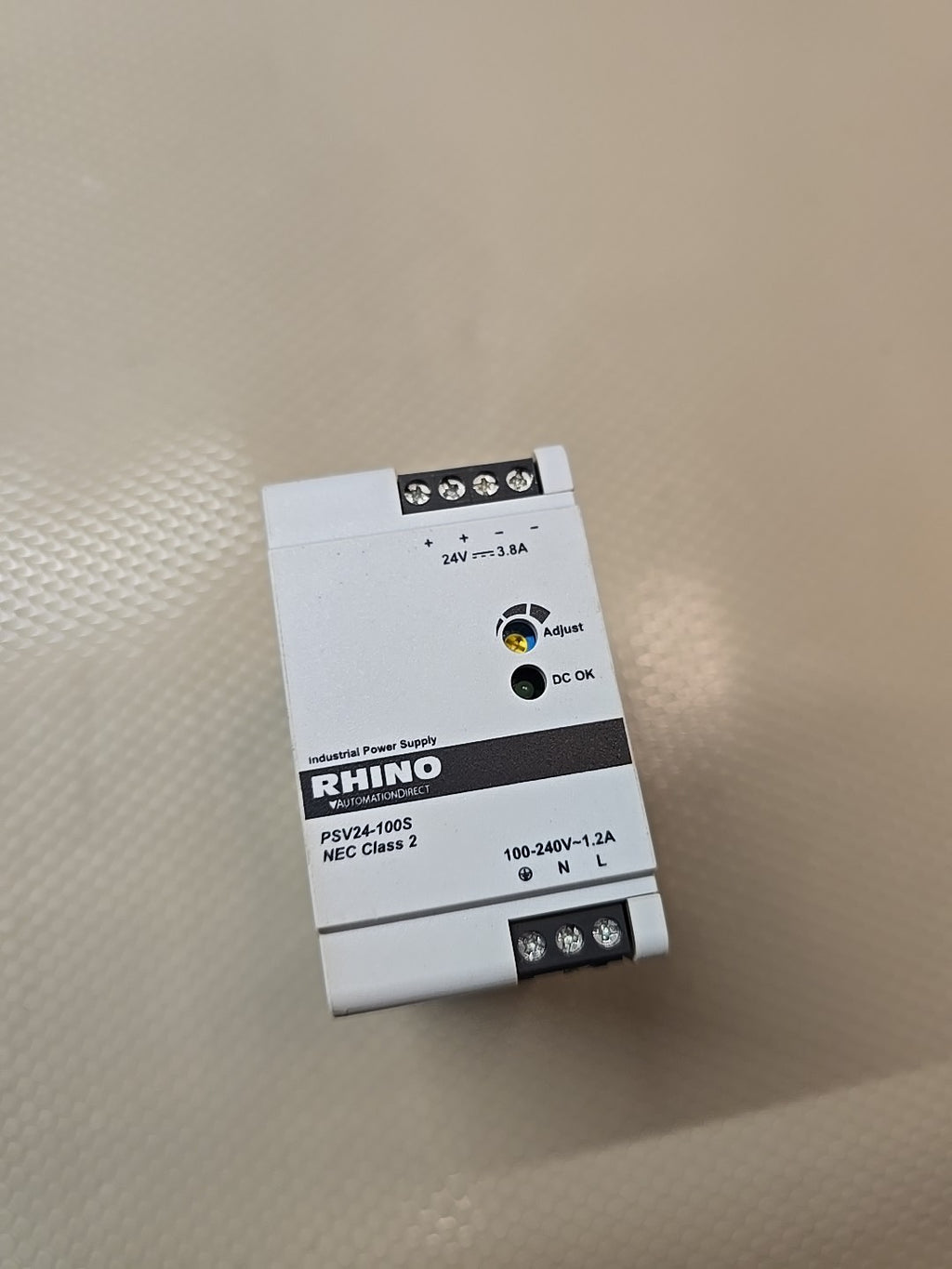 Rhino AUTOMATION DIRECT PSV24-100S INDUSTRIAL POWER SUPPLY 100-240V, 1.2A  (KB)