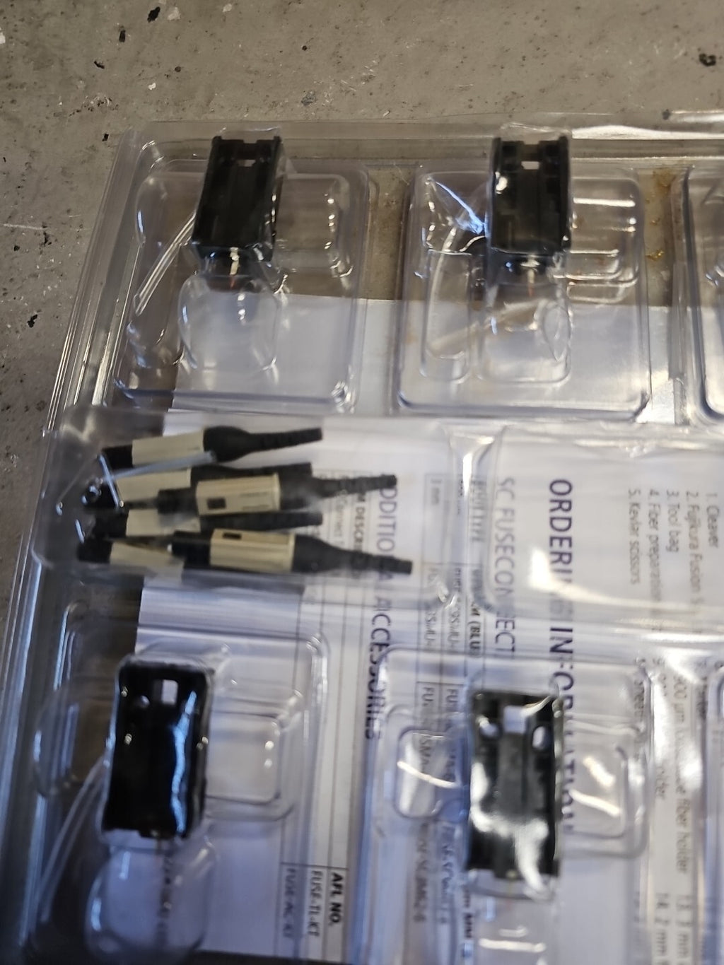NEW AFL FUSE-SC9M62-6 Field Installable Connector FUSECONNECT SC MM 62.5  6 Pack