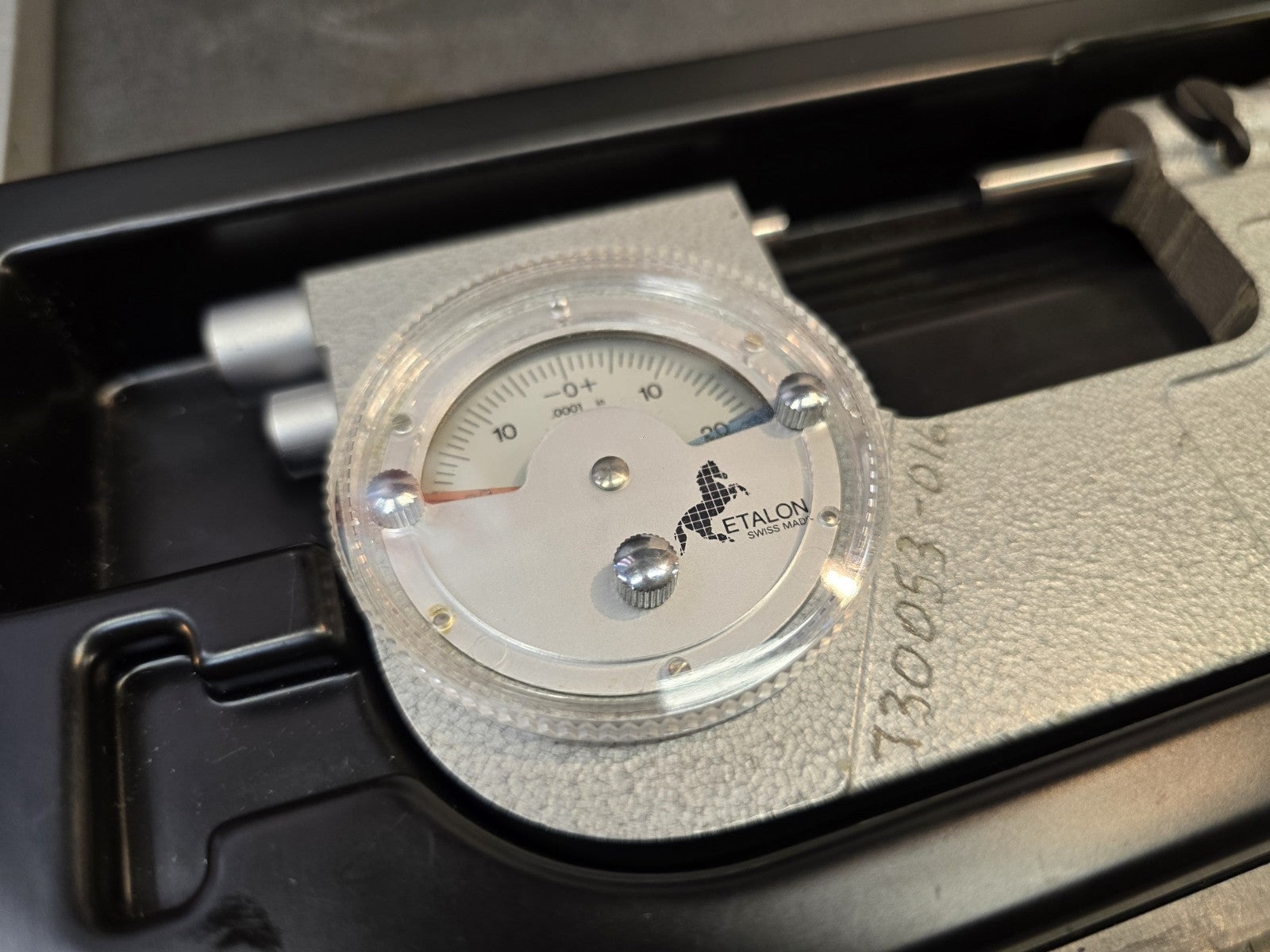 ETALON DIAL INDICATING MICROMETER 1-2" WITH CASE .0001" *GREAT CONDITION*