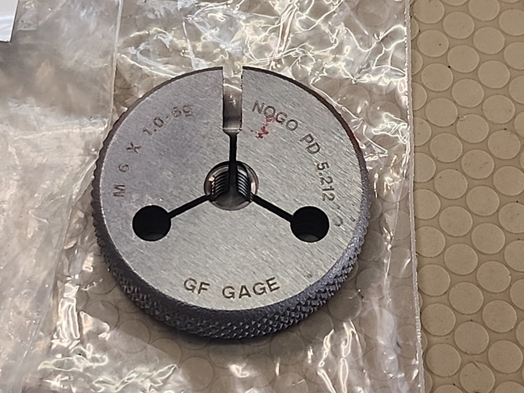 BHD M6 X 1.0-6g- GO PD 5.324 NOGO PD 5.212 GF GAGE 257295/260073