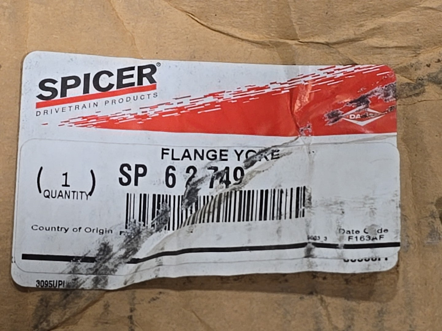 Dana Spicer 6-2-749 Drive Shaft Flange Yoke 1710 Series Genuine OEM NEW