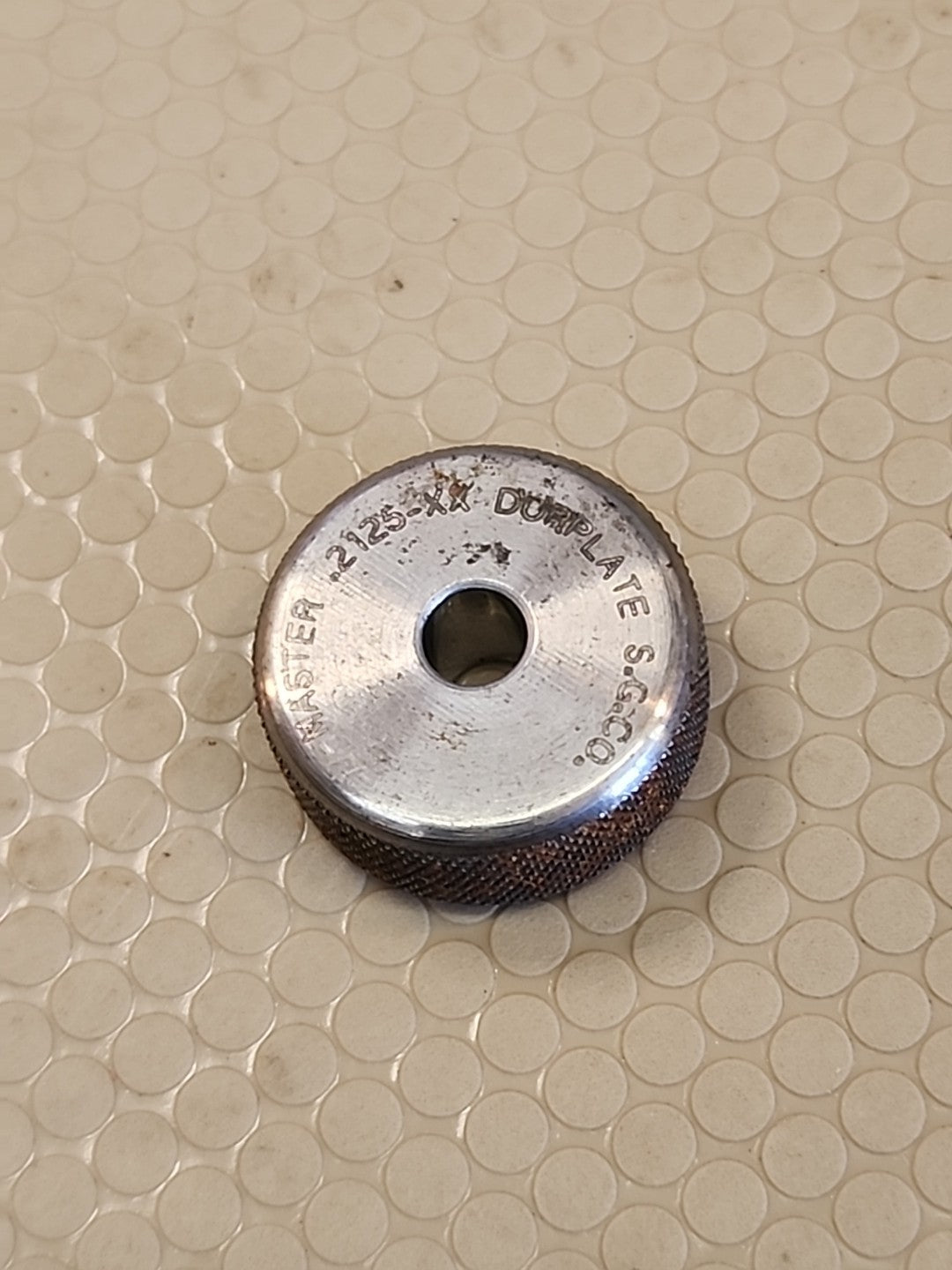 Master Ring Gauge Gage Smooth Bore .2125" USA