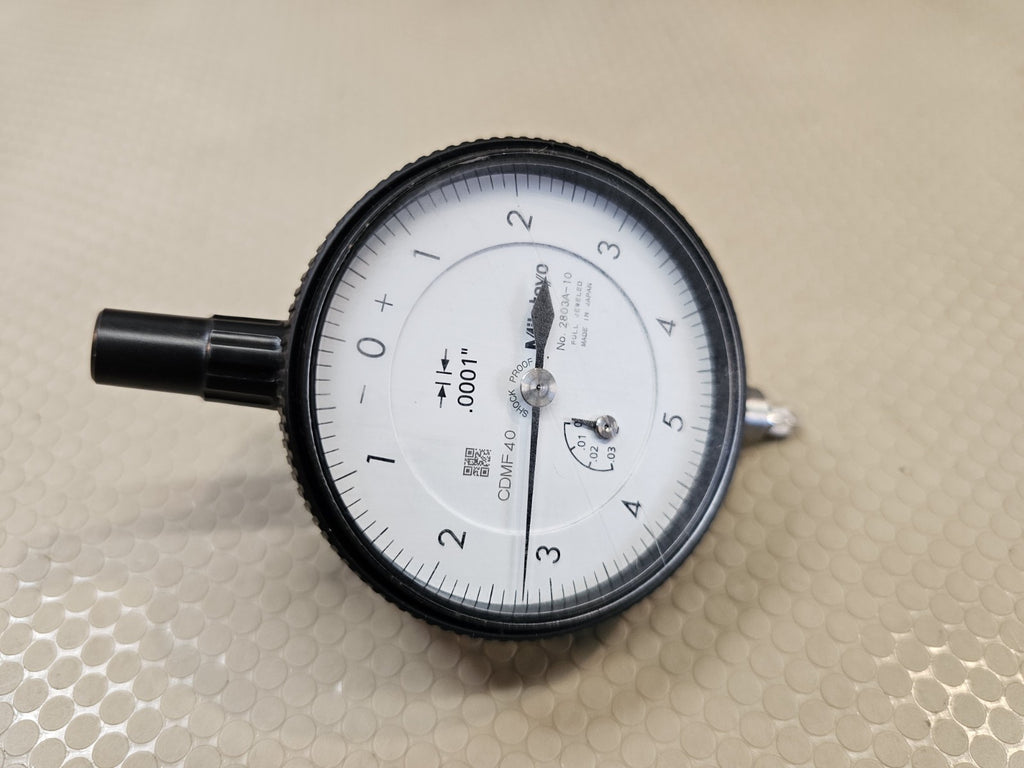 MITUTOYO 2803A-10 Dial Indicator,0 to 0.025 In,0-5-0 6NRA7 *LIGHT USE*