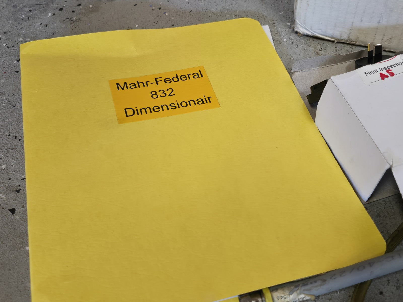 MAHR Dimensionair 2004100 832 FEDERAL Full set + Box & Extra Parts  AFL-00024
