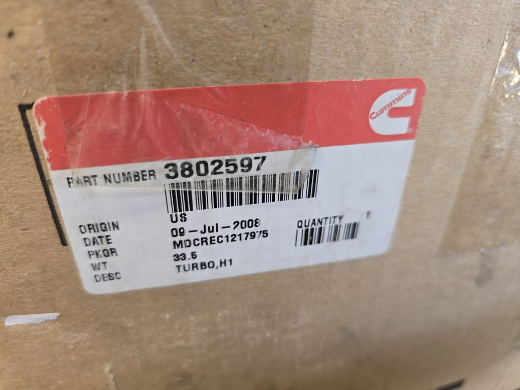 NEW OEM CUMMINS TURBO Kit H1 3802597 