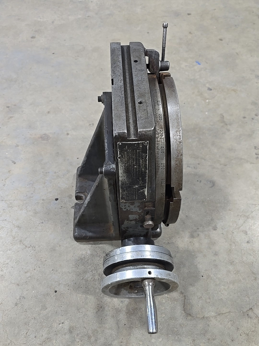BRIDGEPORT ROTARY TABLE 12 In + OEM VERTICAL MOUNT Milling Machine Lathe 