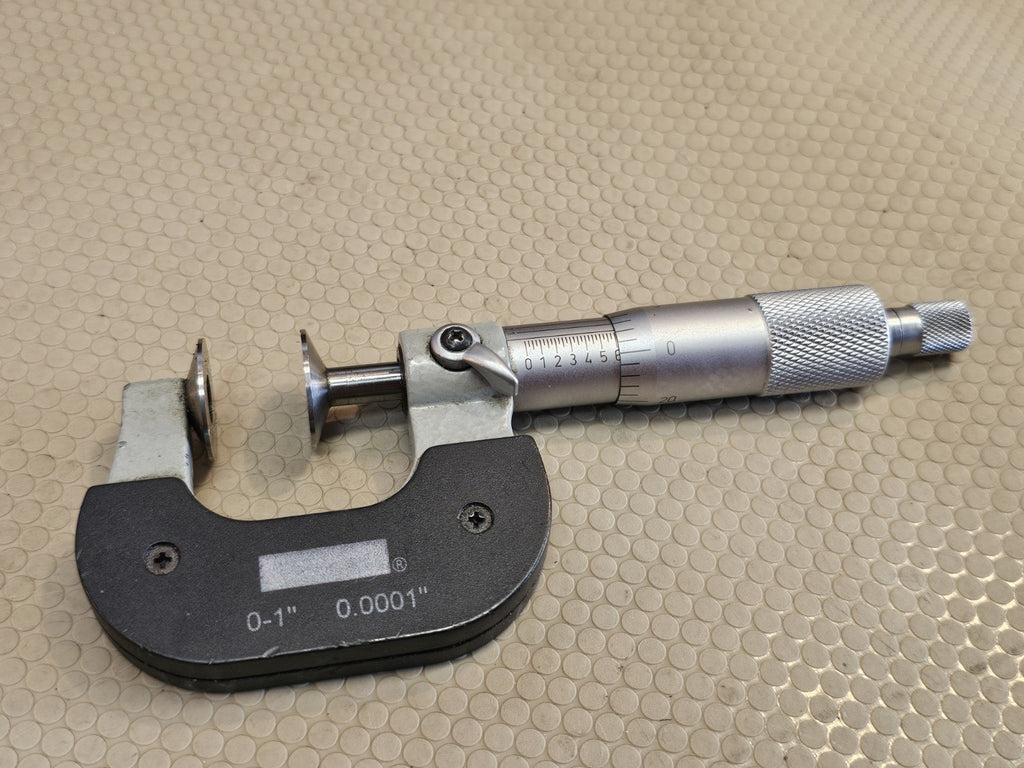 SPI Disc Flange Micrometer Metric 0-1 Inch 0.0001 