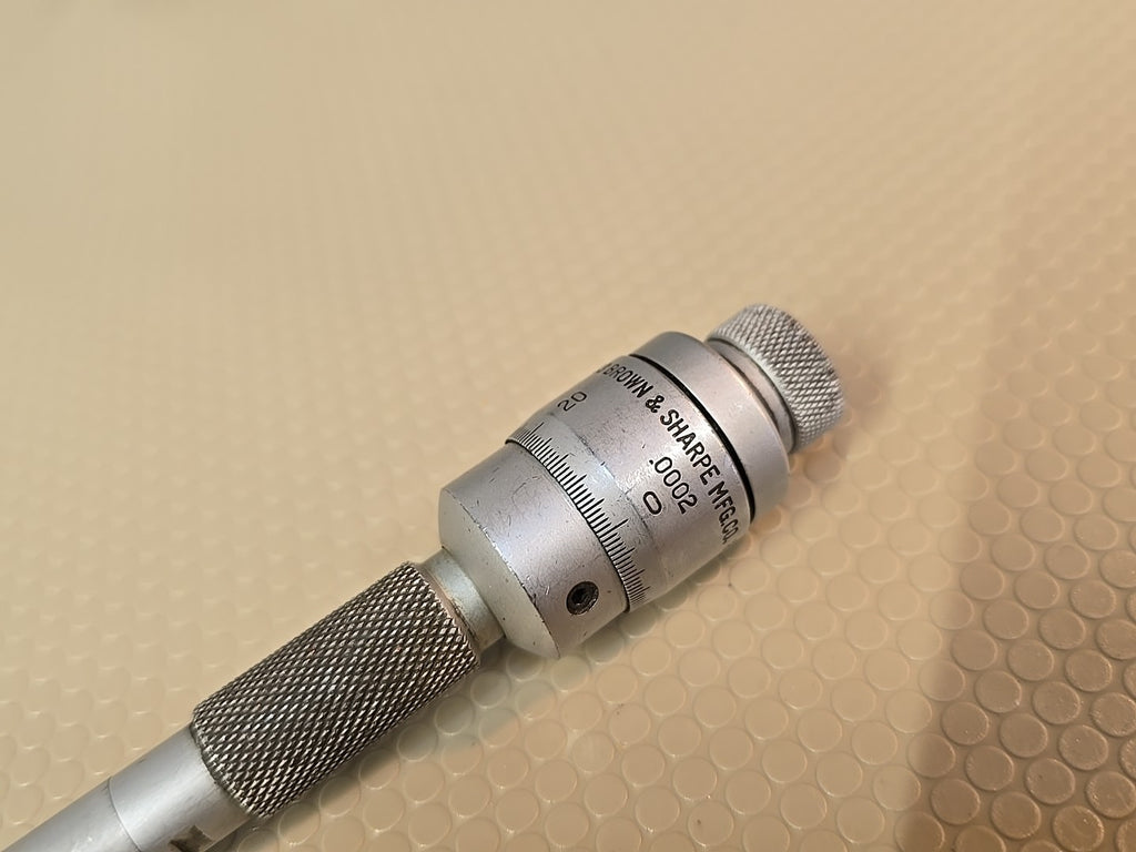 Brown & Sharpe No. 281 Internal Bore Micrometer Range 0.500"- 0.600” Holtest