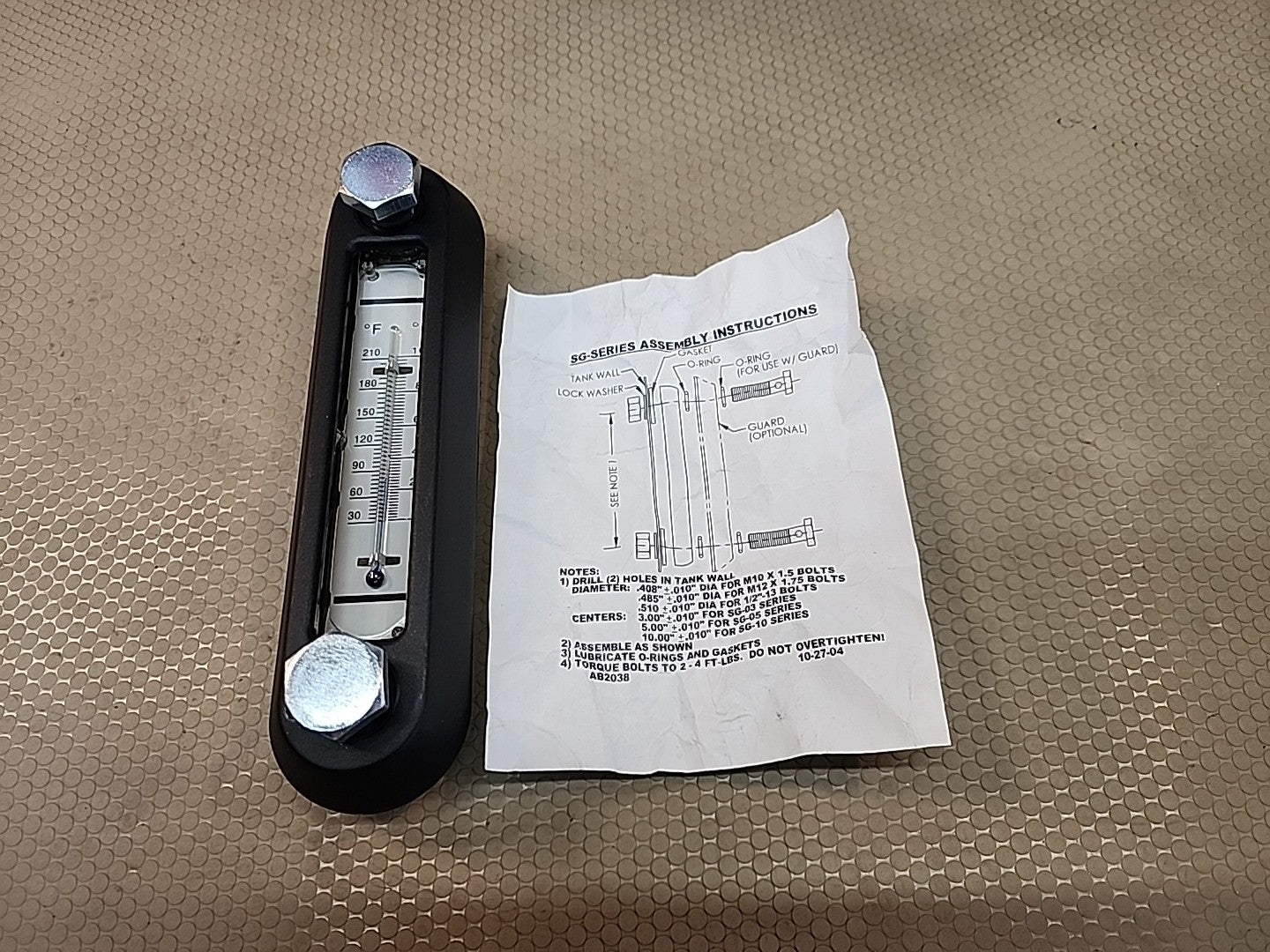 7” Sight Gauge - Fluid Level & Temperature, USA 