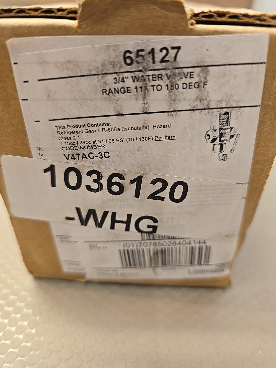 Thermal Transfer Products 65127 Water Regulating Valve 3/4" NPT Heat Exchanger