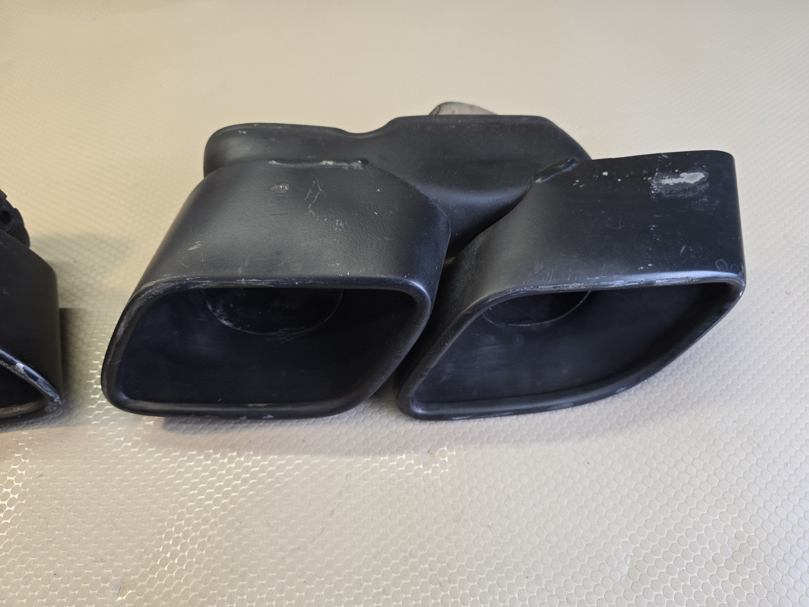 Porsche 911 Turbo S 991 Left/Right Exhaust Tip 991.111.762.61/761.62 Black OEM
