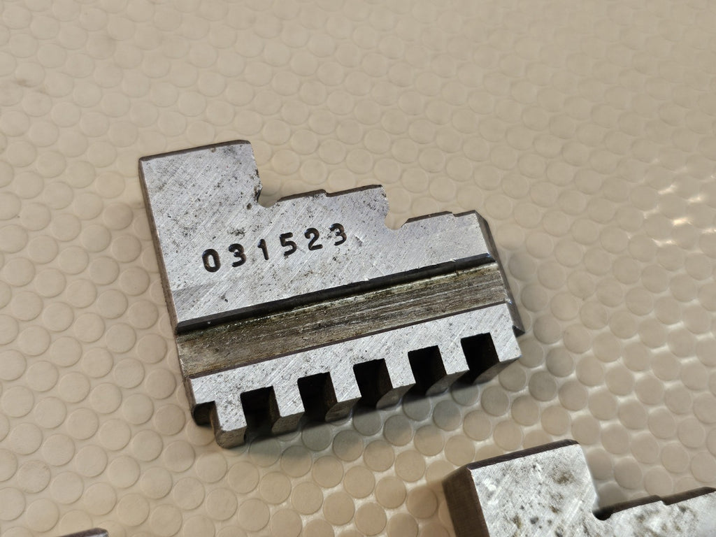 OUTER JAWS FOR PRATT BURNERD 3 JAW SCROLL CHUCK CATALOGUE No 031523