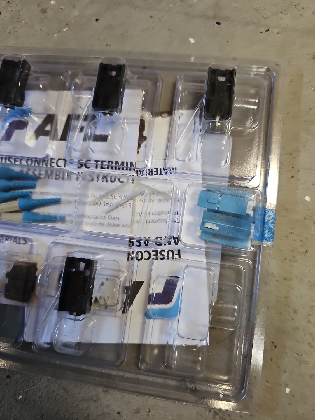 AFL FuseConnect Fiber Optic Connector, 5 of 6-Pack FUSE-SC9SMU-6 Sealed