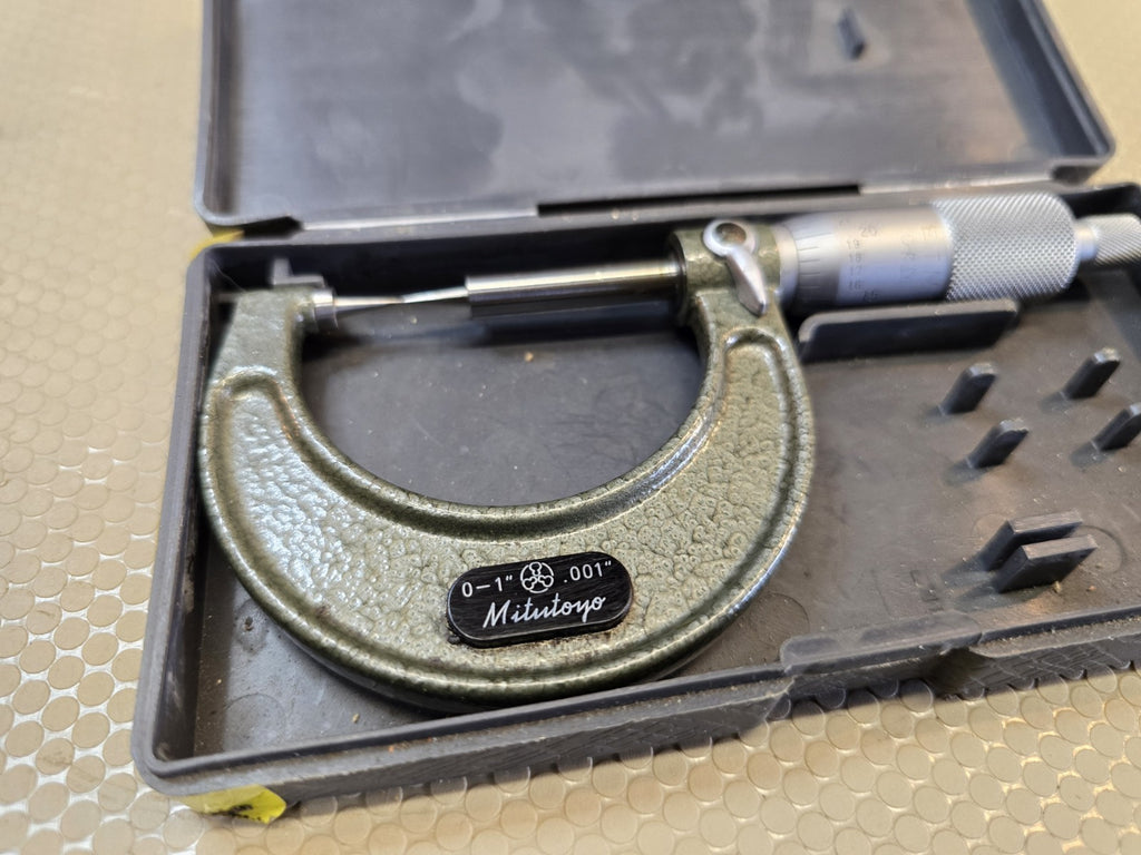 Mitutoyo 0-1" No. 112-177 15° Point Micrometer .001"