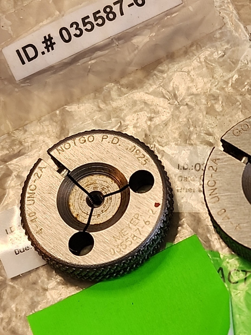 Meyer Gage Metric 4-40 UNC 2A Go .0950  No GO .0925 