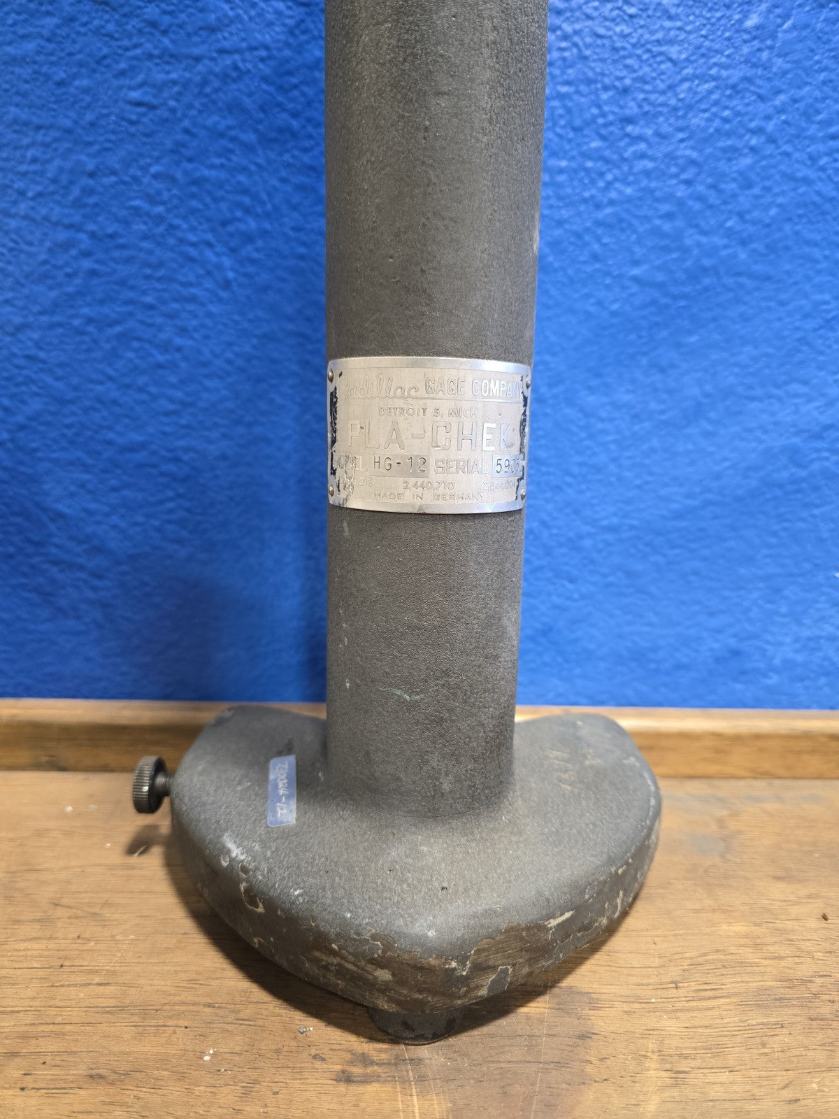 CADILLAC GAGE CO.  PLA-CHEK HEIGHT GAUGE MODEL 10129 LARGE 12" 17 TALL 