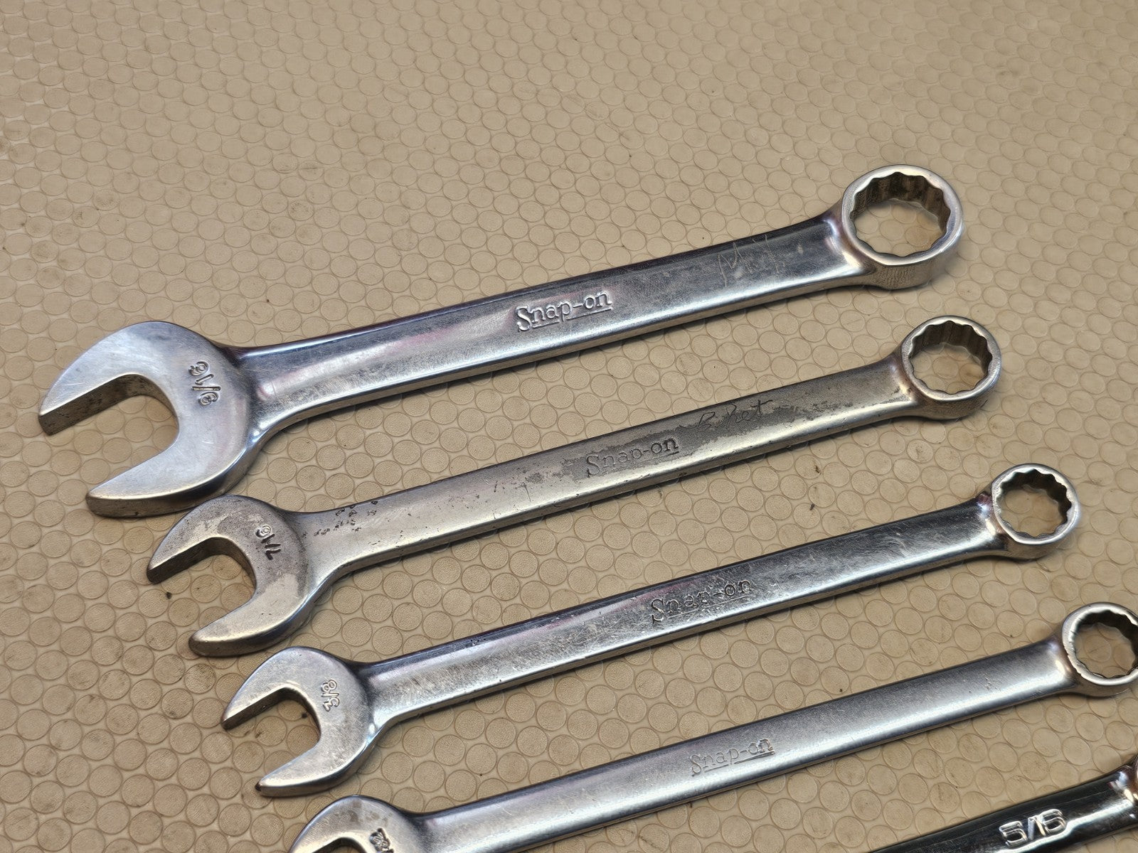 Snap On Tools OEX 6 pc Short SAE Combination Wrench Set