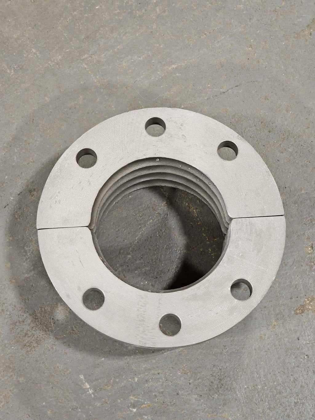 4" Split Retaining Flange 6-Bolt Backup Collar Bellows Coupling