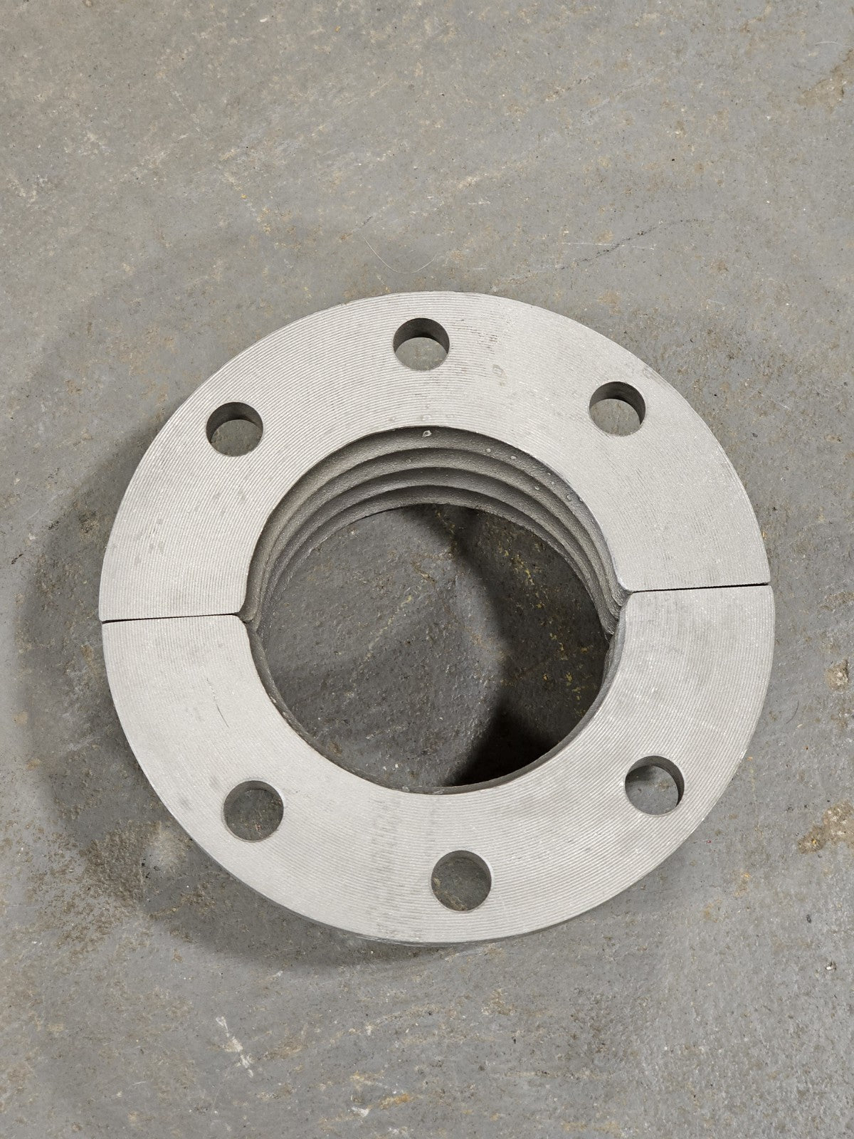 4" Split Retaining Flange 6-Bolt Backup Collar Bellows Coupling
