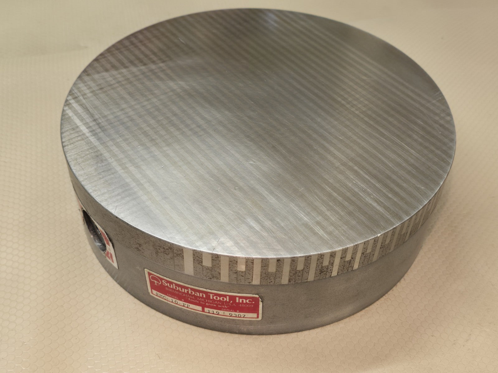 Suburban Tool 10” Fine Pole Magnetic Chuck USA RMC-10-FP Round Lathe Grinder 