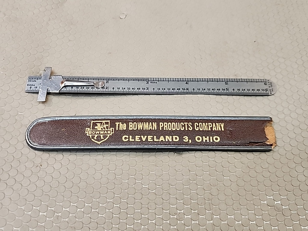 6 in. Pocket Ruler,Stainless Steel,Etched markings,Decimal Equivalent, With Clip