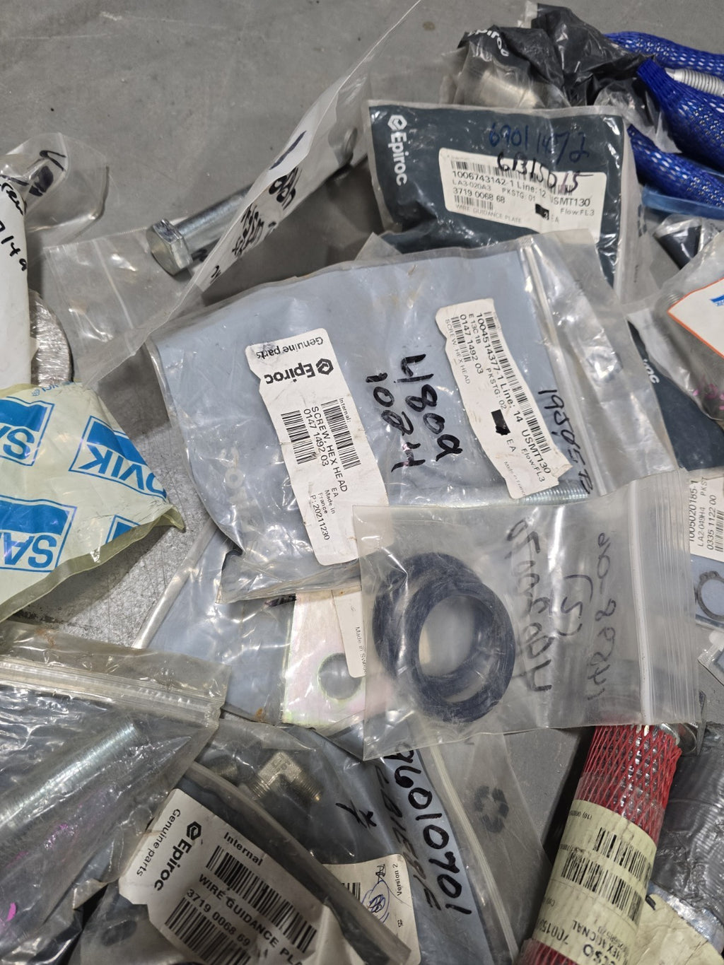 Large 500+ Pc Lot Of Epiroc /Sandvik/ Other Parts & Mining Hardware All New OEM