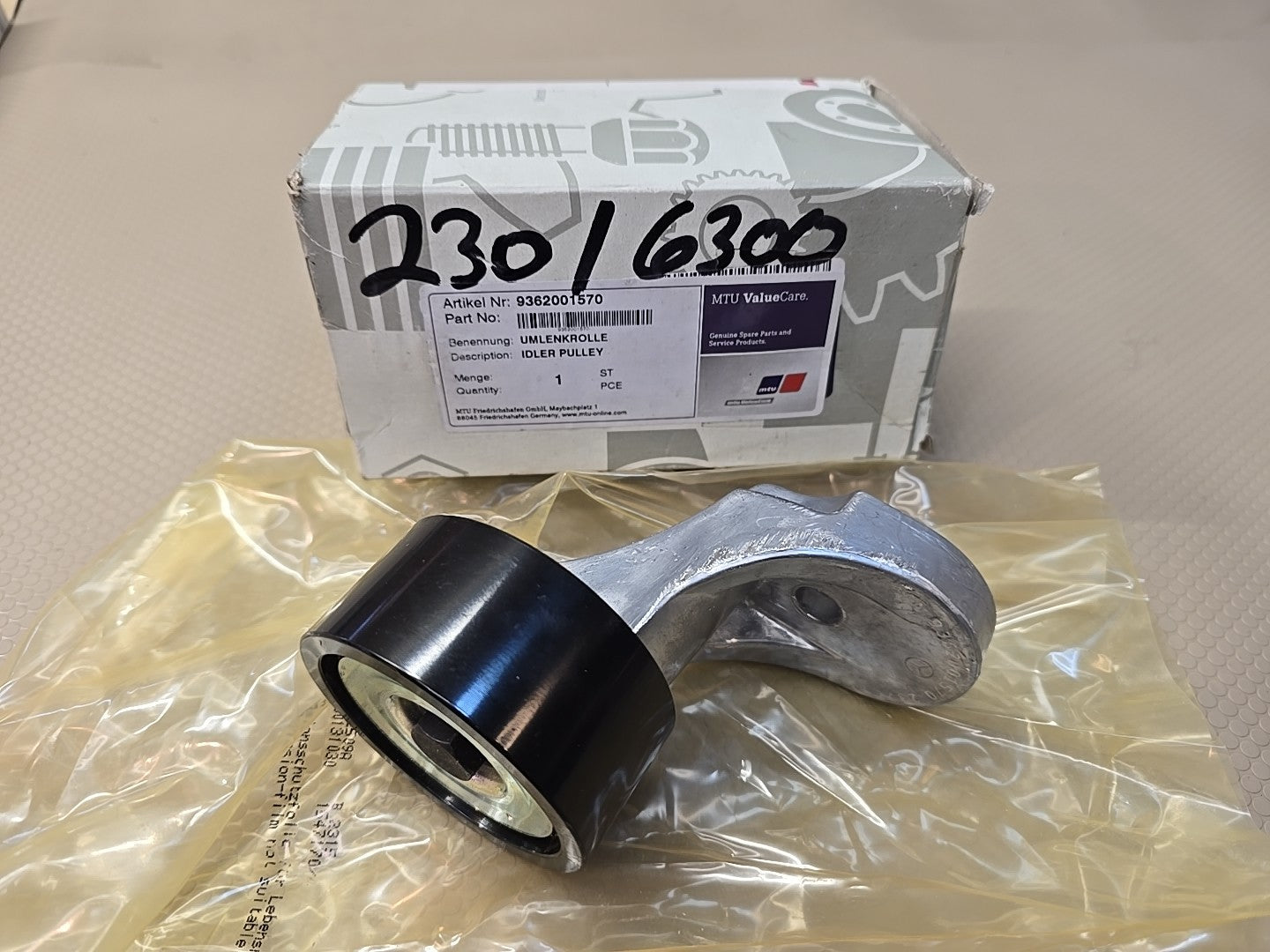 OEM Mercedes‑Benz A9362001570 V‑Ribbed Belt Deflection/Guide Pulley Genuine