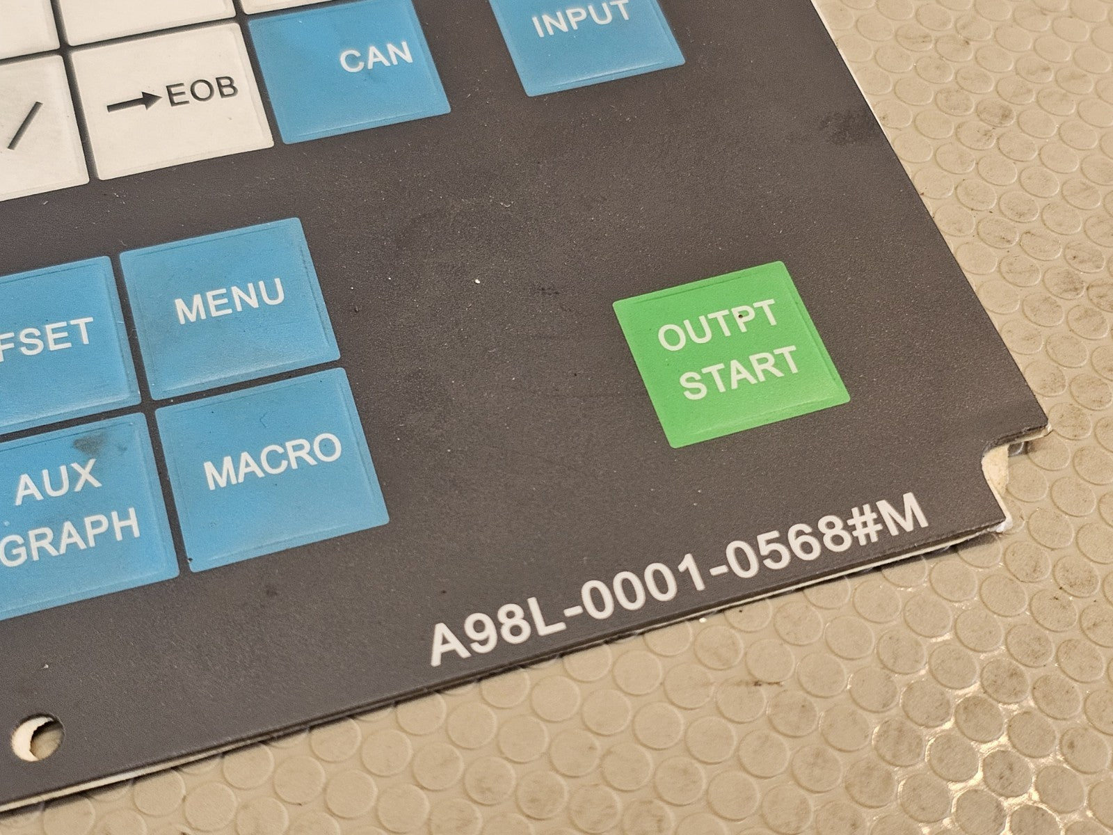 New FANUC A98L-0001-0568#M Membrane Keysheet Keyboard